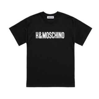 モスキーノ(MOSCHINO)のH&M×MOSCHINO ロゴプリントTシャツ L(Tシャツ/カットソー(半袖/袖なし))