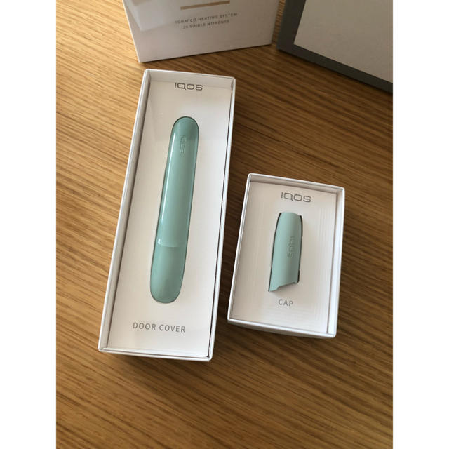 IQOS 新品未使用 iQOS 3 ドアカバー＋キャップ ミントの通販 by tomotaro's shop｜アイコスならラクマ