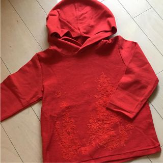 プチバトー(PETIT BATEAU)のプチバトー ロンT パーカー サイズ3a 100 クリスマス(Tシャツ/カットソー)