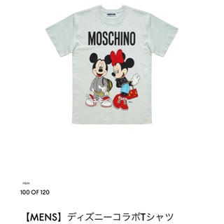 エイチアンドエム(H&M)のS H&M×MOSCHINO ディズニーコラボTシャツ モスキーノ(Tシャツ/カットソー(半袖/袖なし))