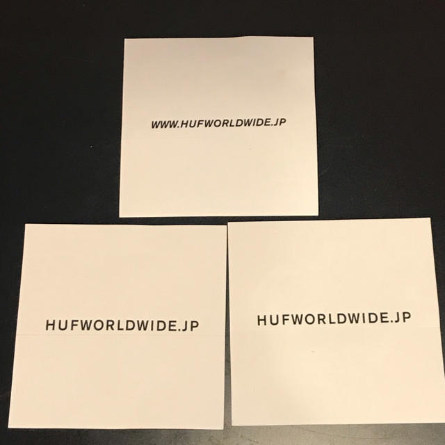 HUF(ハフ)のHUFステッカー3枚セット メンズのファッション小物(その他)の商品写真