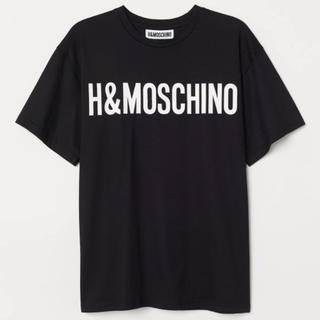 モスキーノ(MOSCHINO)のMサイズ H&M MOSCHINO Tシャツ 黒(Tシャツ/カットソー(半袖/袖なし))