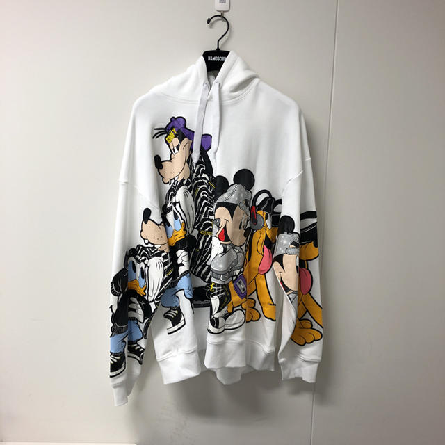 H&M × MOSCHINO スウェットパーカー ディズニーコラボ メンズ トップス