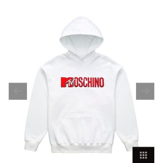 エイチアンドエム(H&M)のMOSCHINO H&Mコラボ ロゴパーカー(パーカー)