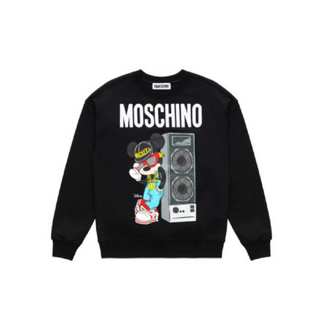 完璧 MOSCHINO - アップリケスウェットシャツ モスキーノ H&M スウェット