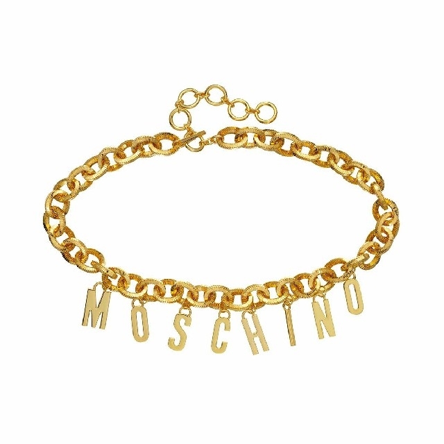 MOSCHINO(モスキーノ)のゴールドメッキベルト　モスキーノ　MOSCHINO　Ｈ＆Ｍ レディースのファッション小物(ベルト)の商品写真