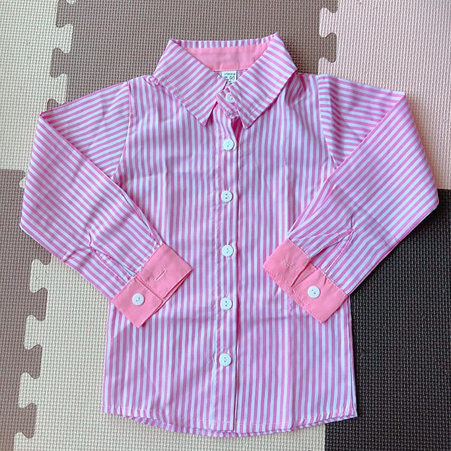 【新品】コスプレ カッターシャツ ストライプ90cm キッズ/ベビー/マタニティのキッズ服男の子用(90cm~)(その他)の商品写真