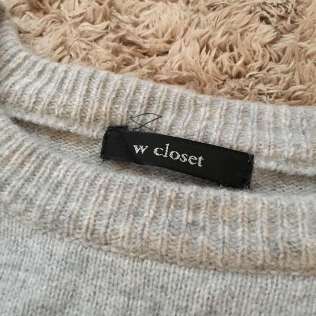 w closet(ダブルクローゼット)のw closet くまさんニット レディースのトップス(ニット/セーター)の商品写真