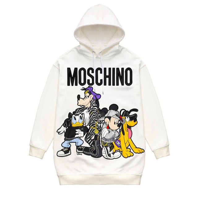 MOSCHINO(モスキーノ)のMOSCHINO モスキーノ h&m パーカー ワンピース mサイズ レディースのトップス(パーカー)の商品写真