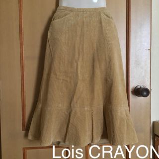 ロイスクレヨン(Lois CRAYON)の美品 ★ Lois CRAYON ★ マーメイドライン＊コーデュロイスカート(ひざ丈スカート)