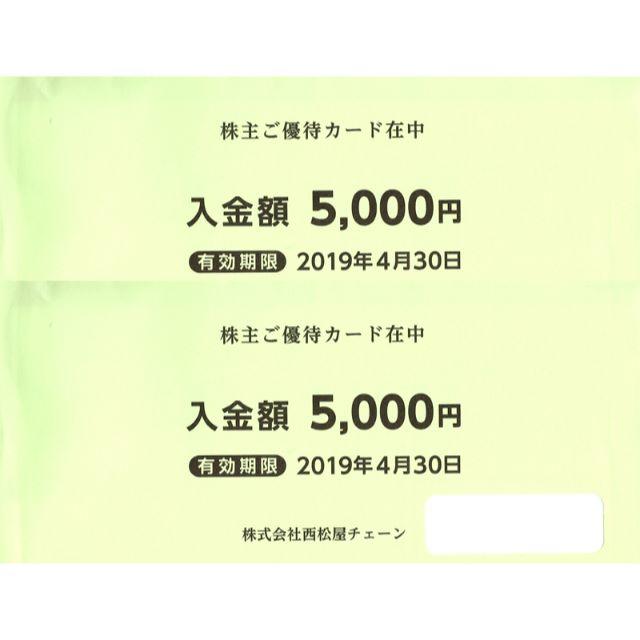 新作早割 【最新】西松屋 株主優待カード 10000円分（5000円×2枚