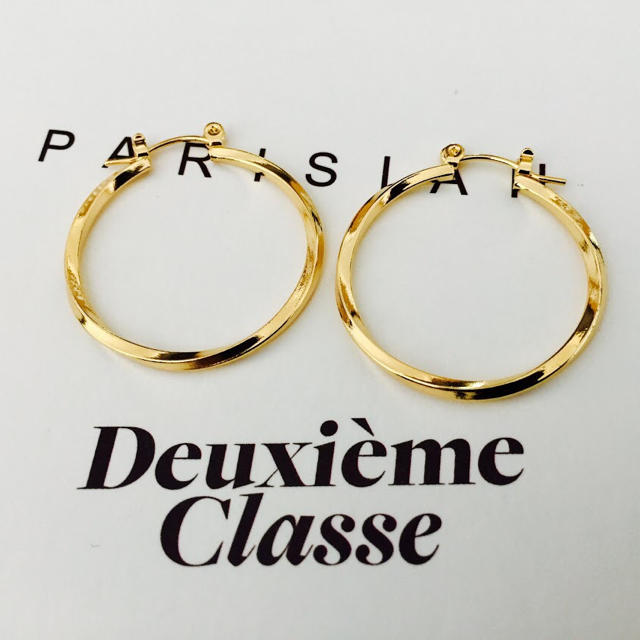 ★新品 DEUXIEME CLASSE ドゥーズィエムクラス ねじりフープピアス