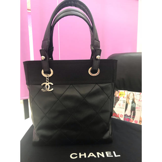 CHANEL シャネル パリビアリッツ トートバッグ コーティングキャンバス