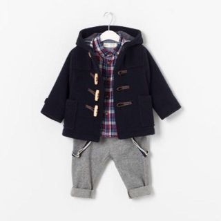 ザラキッズ(ZARA KIDS)の【限定値下げ】ZARA baby boy 86cm ダッフルコート 80 90(ジャケット/コート)