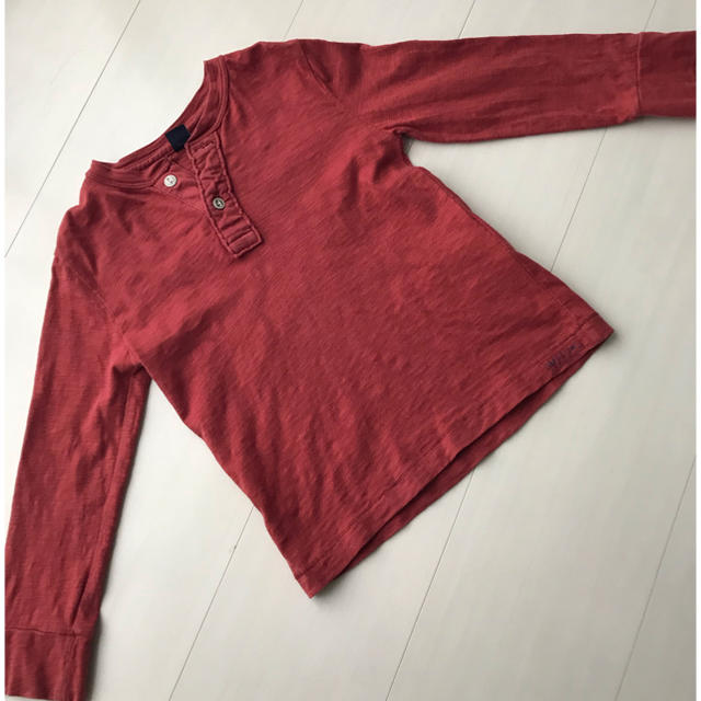 babyGAP(ベビーギャップ)のgap ギャップ 長袖 ロンt ヘンリーネック 100cm  キッズ/ベビー/マタニティのキッズ服男の子用(90cm~)(Tシャツ/カットソー)の商品写真