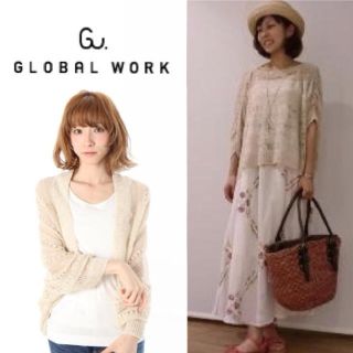 グローバルワーク(GLOBAL WORK)のshuca ２way サマーカーデ(カーディガン)