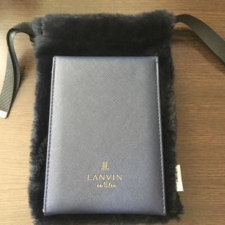 ランバン(LANVIN)のランバン ミラー&ふわふわポーチ(ポーチ)