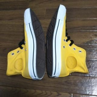 コンバース(CONVERSE)のコンバース ハイカットスニーカー 26.5センチ イエロー(スニーカー)