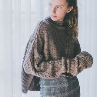 アリシアスタン(ALEXIA STAM)のJuemi  Hemp Mix Short Knit ニット(ニット/セーター)