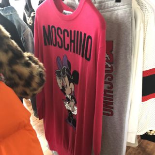 モスキーノ(MOSCHINO)のH&M Moschino モスキーノ ワンピース ニット ミニー ディズニー(ロングワンピース/マキシワンピース)