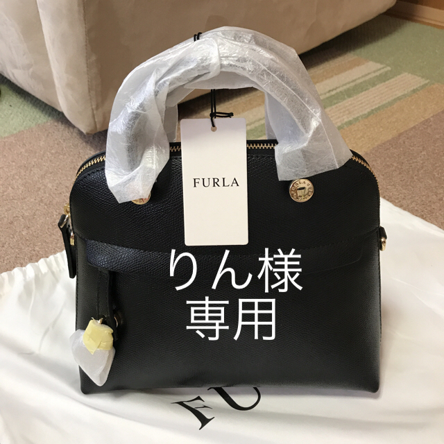 日本謹製  ブラック ショルダー ハンドバッグ パイパー フルラ FURLA 新品 ハンドバッグ