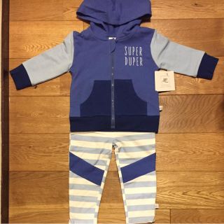 ザラキッズ(ZARA KIDS)の新品 rosie pope baby パーカーとパンツのセット 12M 80cm(その他)