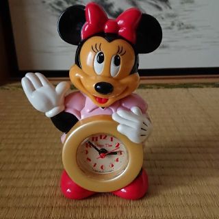 ディズニー(Disney)のミニーマウス 目覚まし時計(置時計)