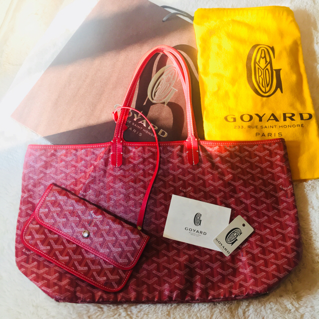 かわいい！ ゴヤール GOYARD - GOYARD サンルイ 赤 PM トートバッグ