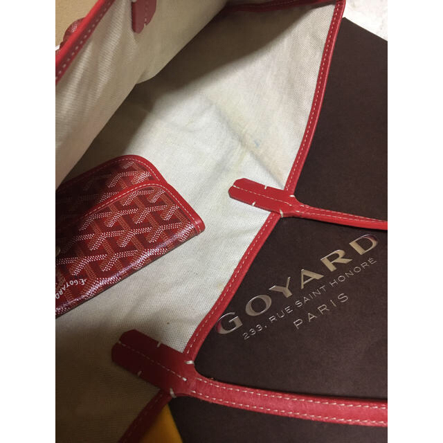 GOYARD(ゴヤール)のGOYARD ゴヤール サンルイ PM 赤 レディースのバッグ(トートバッグ)の商品写真