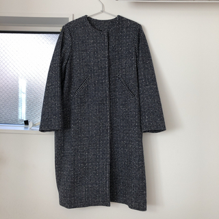 あき様専用　ランフランセダンタン スーラ Wool Coat（NV×WH）(ロングコート)