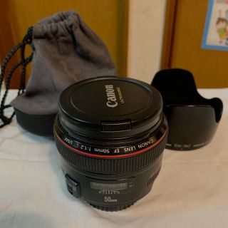 キヤノン(Canon)の50 1.2 usm美品(レンズ(単焦点))