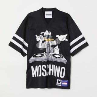 モスキーノ(MOSCHINO)の【最安値】H&M × MOSCHINO ドナルド メッシュ Ｔシャツ Ｌ(Tシャツ/カットソー(半袖/袖なし))