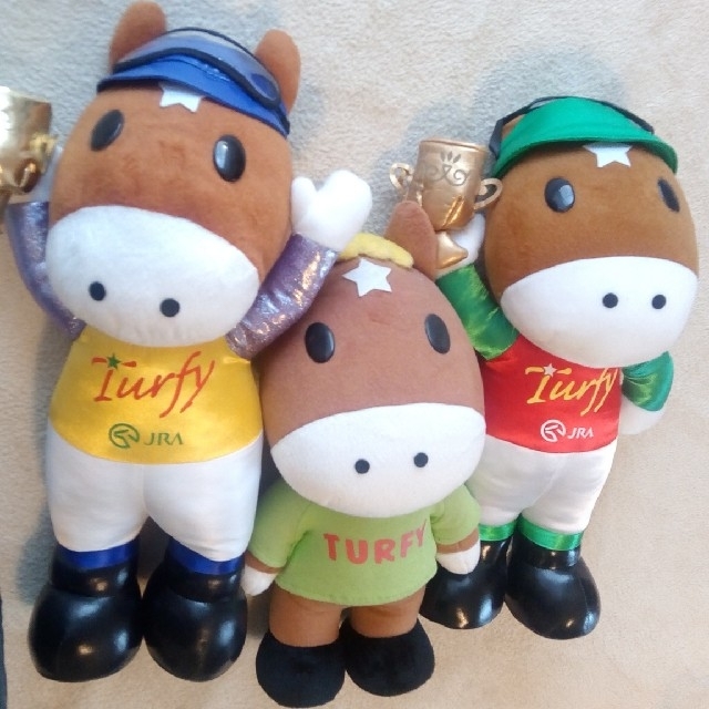 JRA 非売品 ぬいぐるみセット 競馬 競走馬☆限定品 ターフィーの JRA 非売品 ぬいぐるみセット 競馬 競走馬☆限定品 ターフィーの