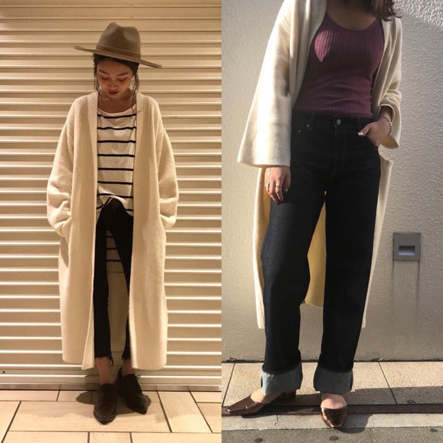 Ungrid - 今期新品Ungridダブルフェイスニットガウン♡の通販 by ...