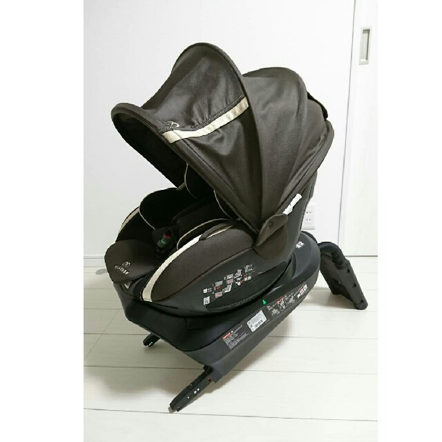 【美品】エールベベ　クルット3i　グランス2　ISOFIX　回転式　ブラウン