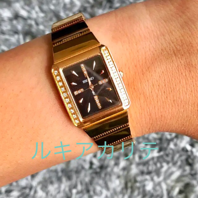 SEIKO ルキア カリテ 腕時計 ダイヤモンド ピンクゴールド セイコー ...