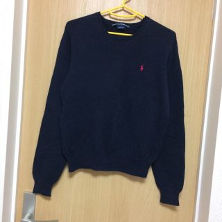 ラルフローレン(Ralph Lauren)の[美品]ラルフローレン ニット ネイビー レディース 古着 used(ニット/セーター)