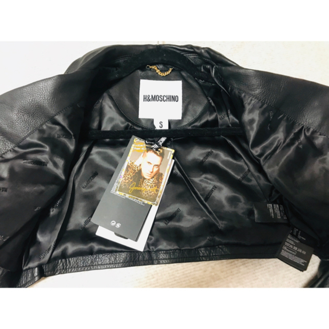 新品!タグ付き!h&m モスキーノ h&moschino レザー ライダース 新品!タグ付き!h&m モスキーノ h&moschino レザー ライダース