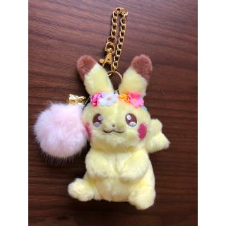 ポケモン(ポケモン)のピカチュウ  ぬいぐるみキーホルダー(キャラクターグッズ)