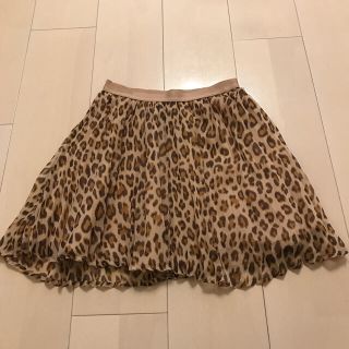 ギャップキッズ(GAP Kids)のレオパード柄シフォンプリーツスカート(スカート)