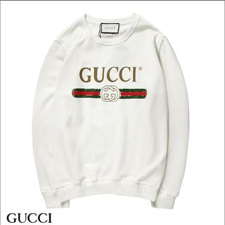Gucci - GUCCI トレーナー ホワイトXLの通販 by サトコ@@'s shop
