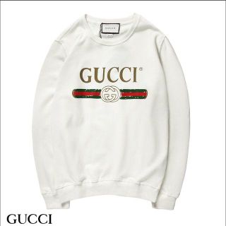 Gucci - GUCCI トレーナー ホワイトXLの通販 by サトコ@@'s shop