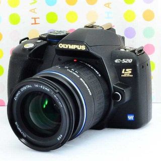 オリンパス(OLYMPUS)の✨カクカクお洒落な有能一眼レフ✨オリンパス OLYMPUS E-520(デジタル一眼)