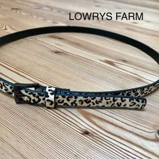 ローリーズファーム(LOWRYS FARM)のらら様専用☆美品 ローリーズファーム ベルト ハラコ レオパード レディース(ベルト)