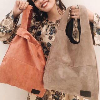 マウジー(moussy)のMOUSSY最新ノベルティ♡ SUEDE SHOPPER BAG♡リアルスエード(トートバッグ)