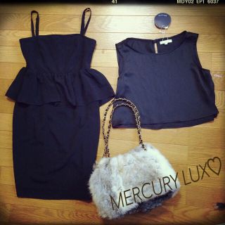 マーキュリーデュオ(MERCURYDUO)のMERCURY LUX♡2着セットワンピ(ミニワンピース)