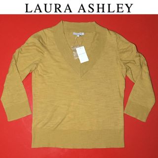 ローラアシュレイ(LAURA ASHLEY)のローラアシュレイ ニット Vネック Laura Ashley 新品(ニット/セーター)