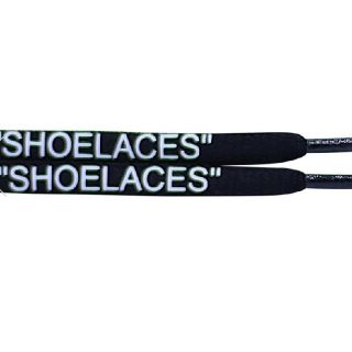 オフホワイト(OFF-WHITE)のOff-White Rope Lace Supply SHOELACES 黒(スニーカー)