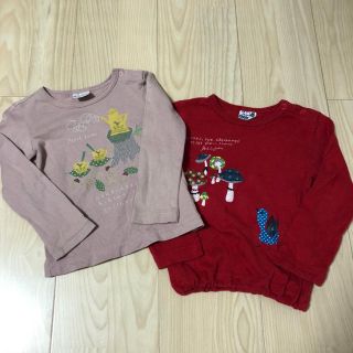 プチジャム(Petit jam)のプチジャム ロンT 2枚セット 90 女の子(Tシャツ/カットソー)