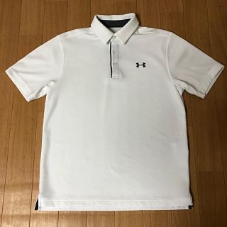 アンダーアーマー(UNDER ARMOUR)のアンダーアーマー ポロシャツ M 白 ホワイト(トレーニング用品)